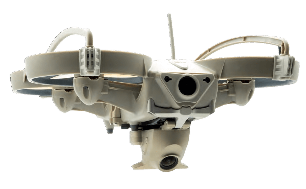 Loki MkII sUAV with the vertical camera payload fitted underneath