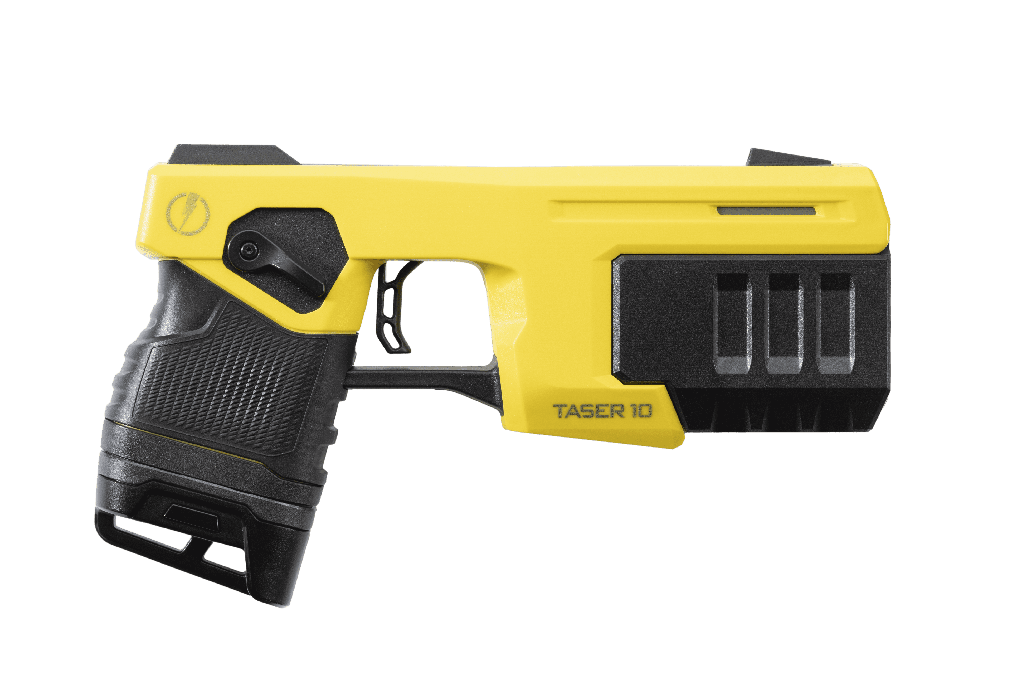 TASER 10 energy weapon, side view